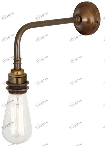 Mullan Lighting Бра с прямым светом ручной работы из латуни Lome vintage Mlwl362 