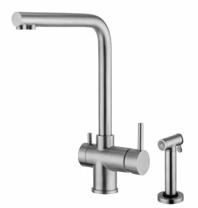 Idealaqua Inox. 374. Смеситель для кухонной мойки Quadrodesign