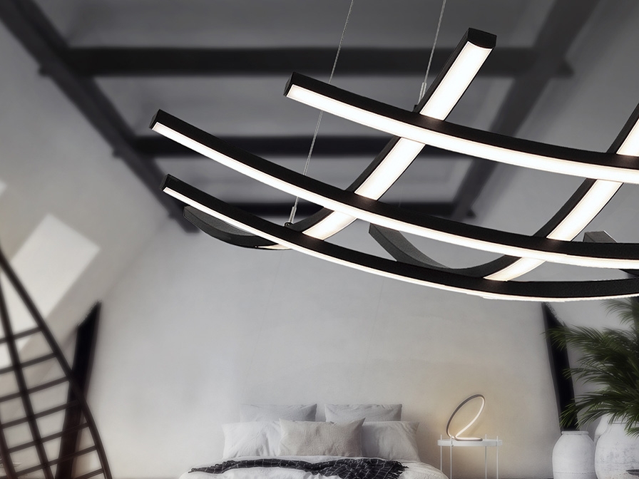 108975 Подвесной светильник 60Ø черный Schuller Trama II  - Вид №2