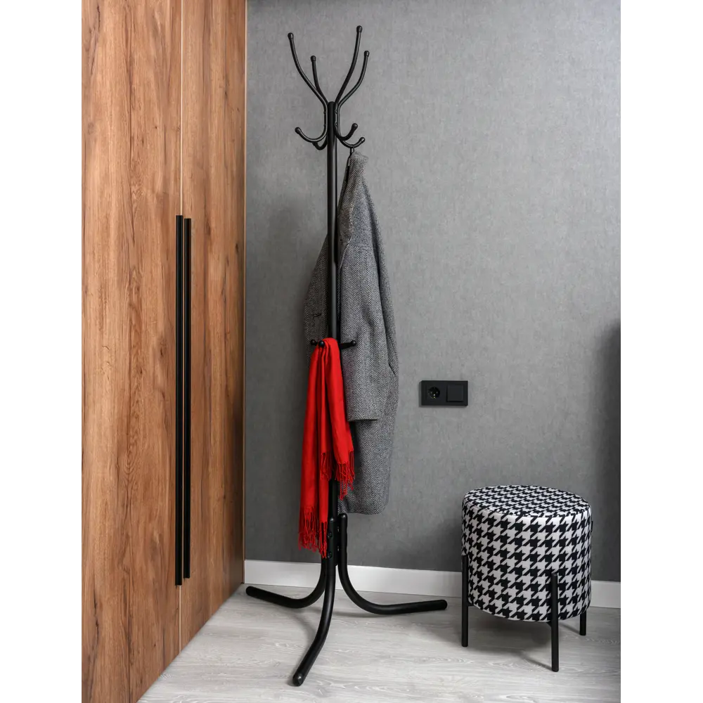 Вешалка напольная Nika ВК4-LM/Ч 60x60x180 см металл черный Santreyd напольная вешалка STLM-2059322 - Вид №2
