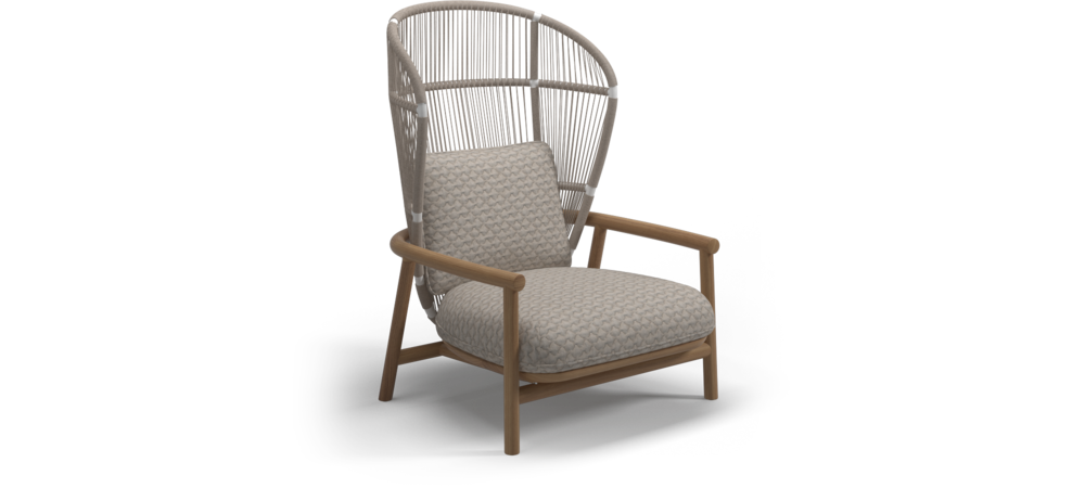 Fern High Back Lounge Chair  Gloster Сидение Fern