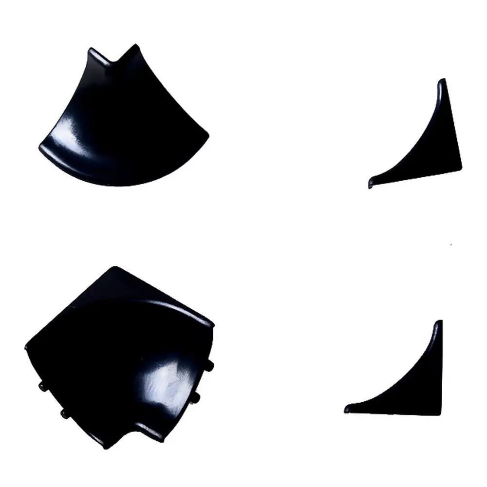 Набор аксессуаров для плинтуса ПВХ цвет черный Santreyd STLM-2144575