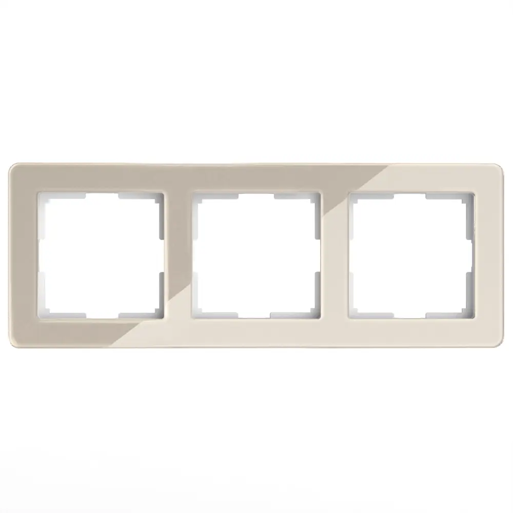 Рамка для розеток WERKEL Acrylic в цвете айвори - 3 поста 86884243