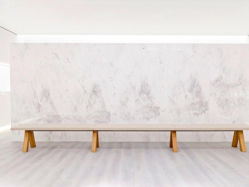 Viccarbe Мягкая скамейка из дуба Trestle Trs/d - l/c - Вид №5