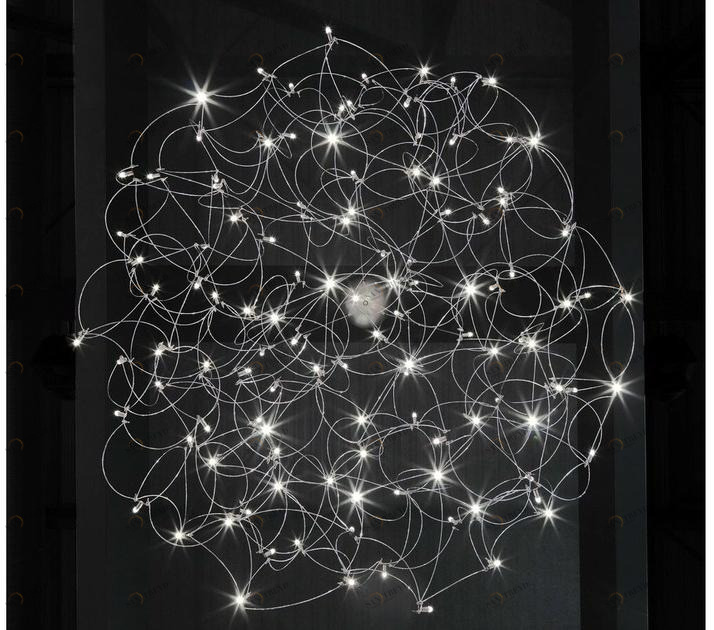 Quasar Подвесной светильник из никеля Curled sun-id-1407432