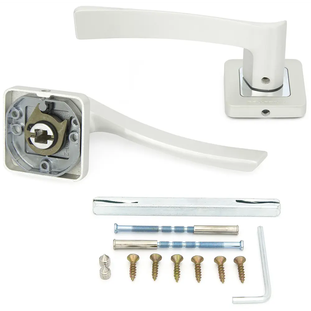 Ручки дверные на розетке Palladium Nexus 20, цвет белый STLM-2197235 - Вид №1