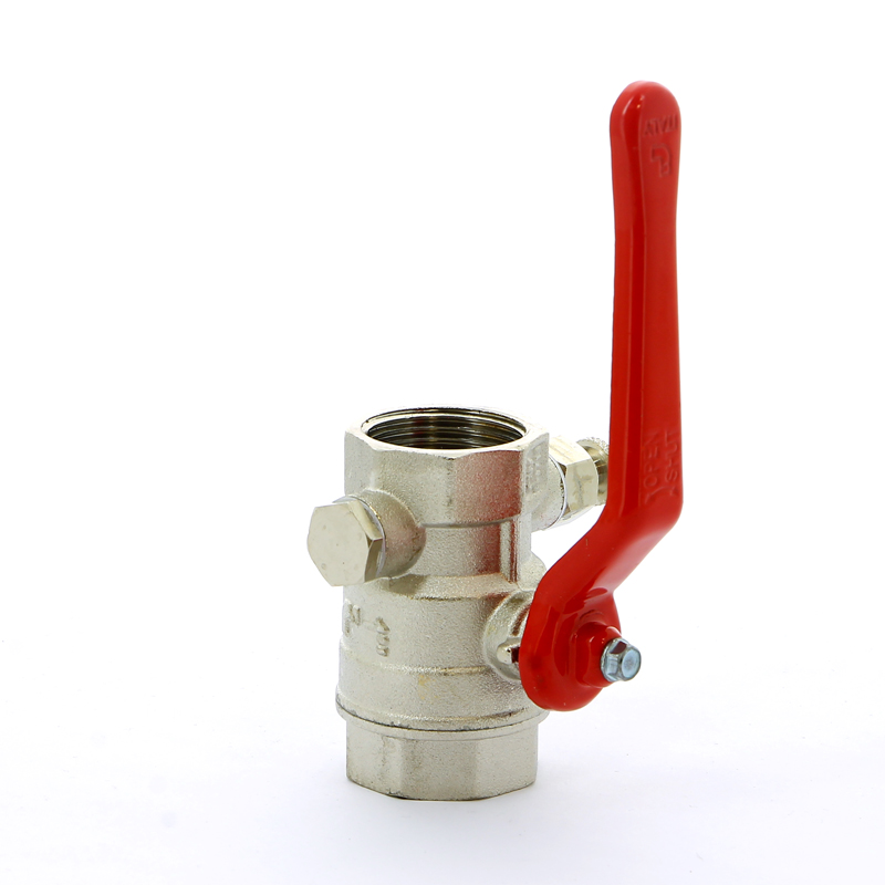 Кран шаровой ВВ с заглушкой и дренажным вентилем рычаг ITAP 1" 1151 - Вид №1