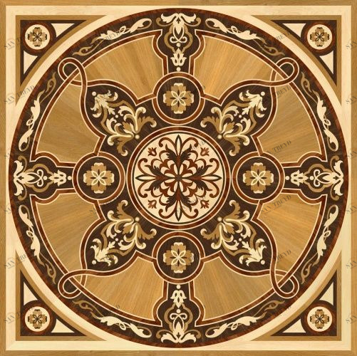 Художественный паркет Da Vinci Розетка 26-044 Дуб Любая на выбор (Гладкая) х1000Радиус мм 260090044