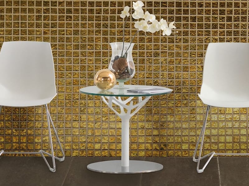 Круглый стеклянный журнальный столик Caimi Brevetti CICERONE ARCH-00129889