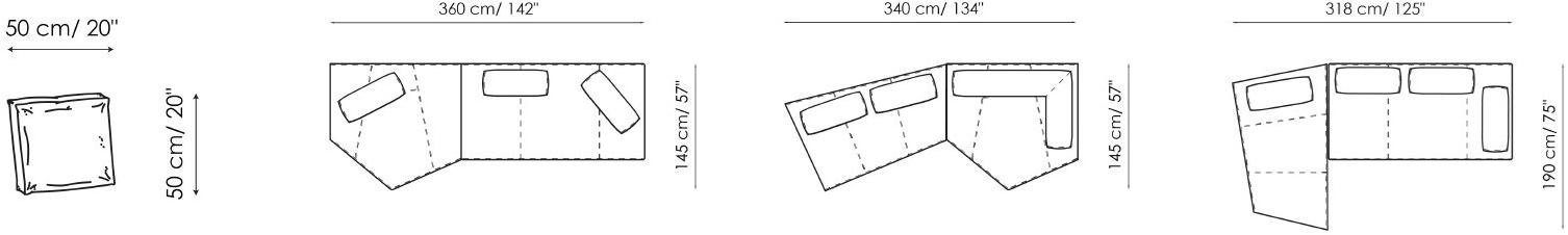 Bonaldo Модульный диван из ткани sun-id-1455653 - Вид №10
