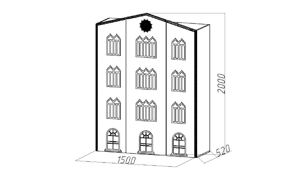 Шкаф детский трехстворчатый "Венеция-2" МАНДАРИН ВЕНЕЦИЯ 178664 Синий Santreyd - Вид №5