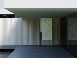 Заподлицо стены бронированная входная дверь