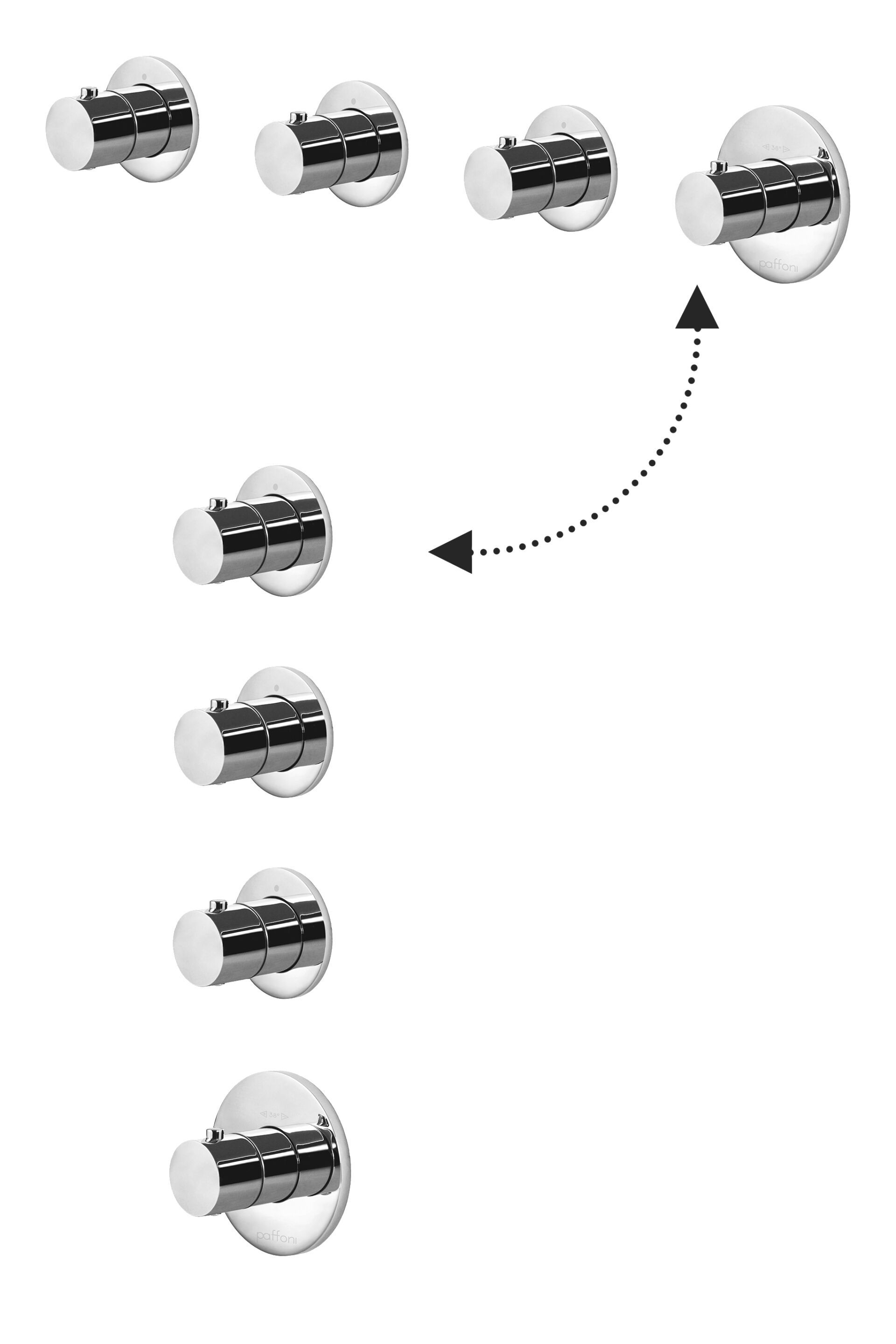 Термостатический смеситель для душа RUBINETTERIA PAFFONI Modular Box ARCH-00063978 - Вид №1