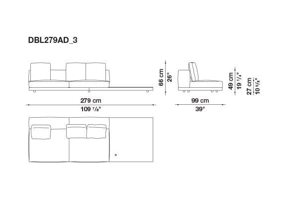 Кожаный диван B&B Italia док ARCH-00106863 - Вид №158