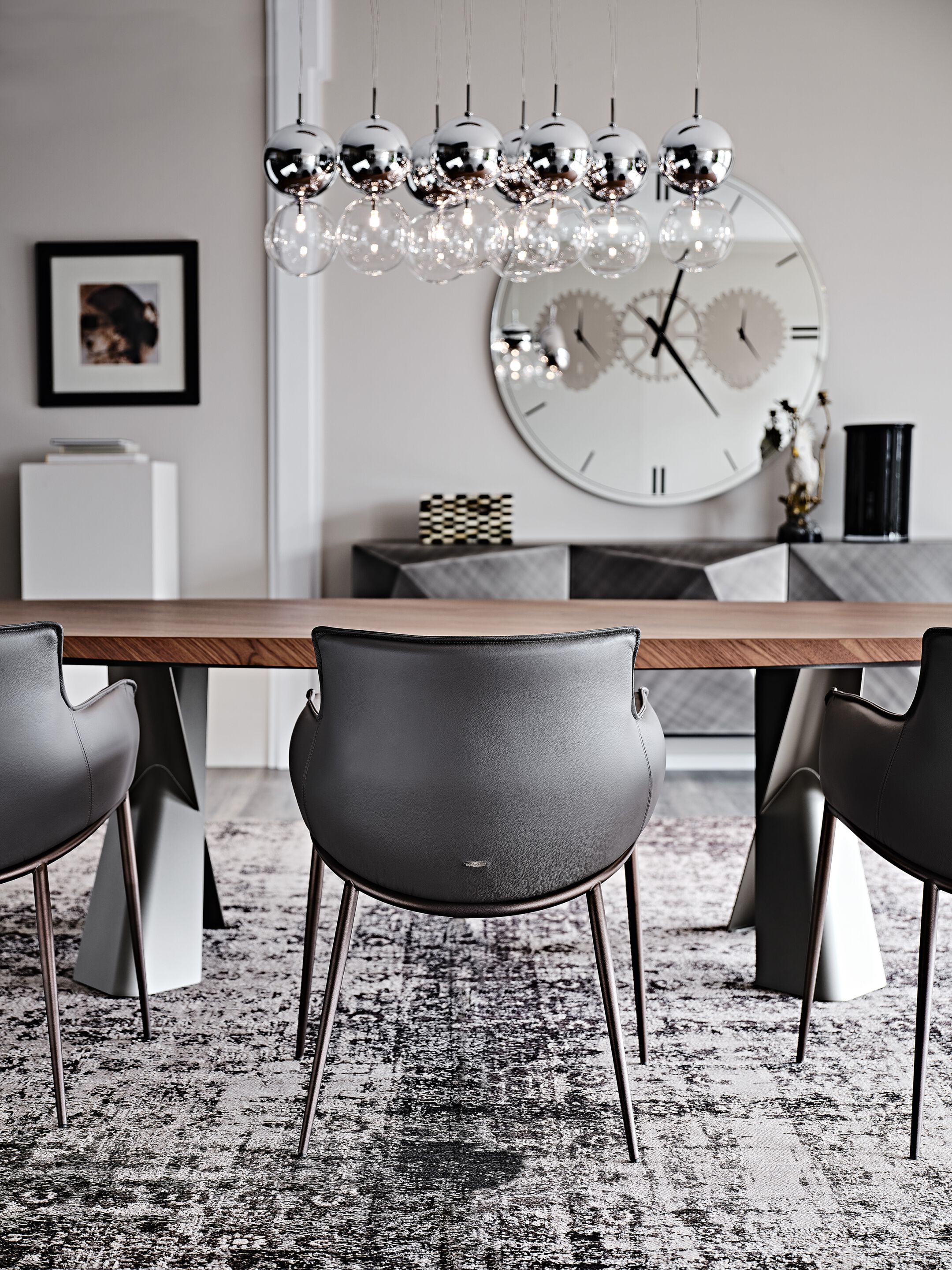 Кожаный мягкий стул с подлокотниками Cattelan italia Ронда ARCH-00130612 - Вид №4