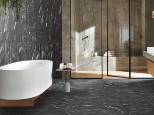 Пол / керамогранит с мраморным эффектом