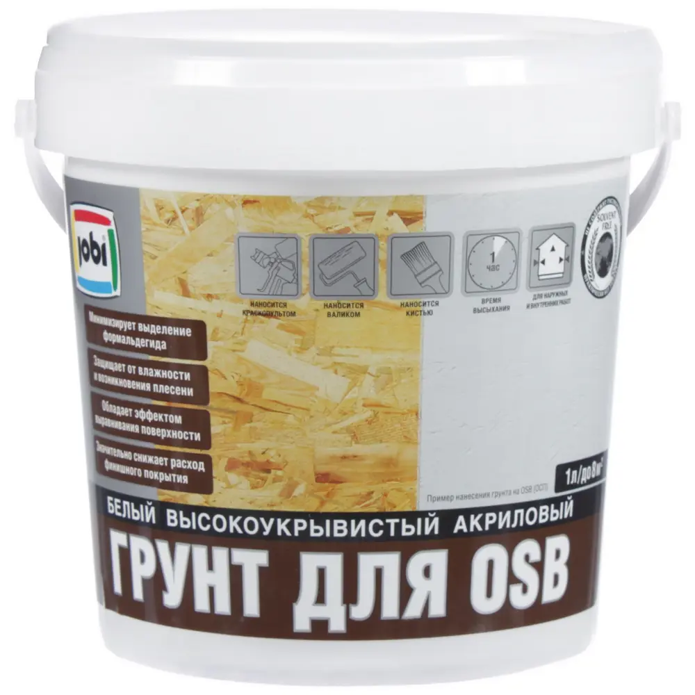 Грунтовка Jobi для OSB-плит - профессиональная защита и подготовка поверхностей 1 л 81953868