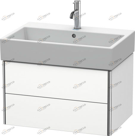 XS419401818 XSquare Тумбочка подвесная Белый матовый, декор Duravit