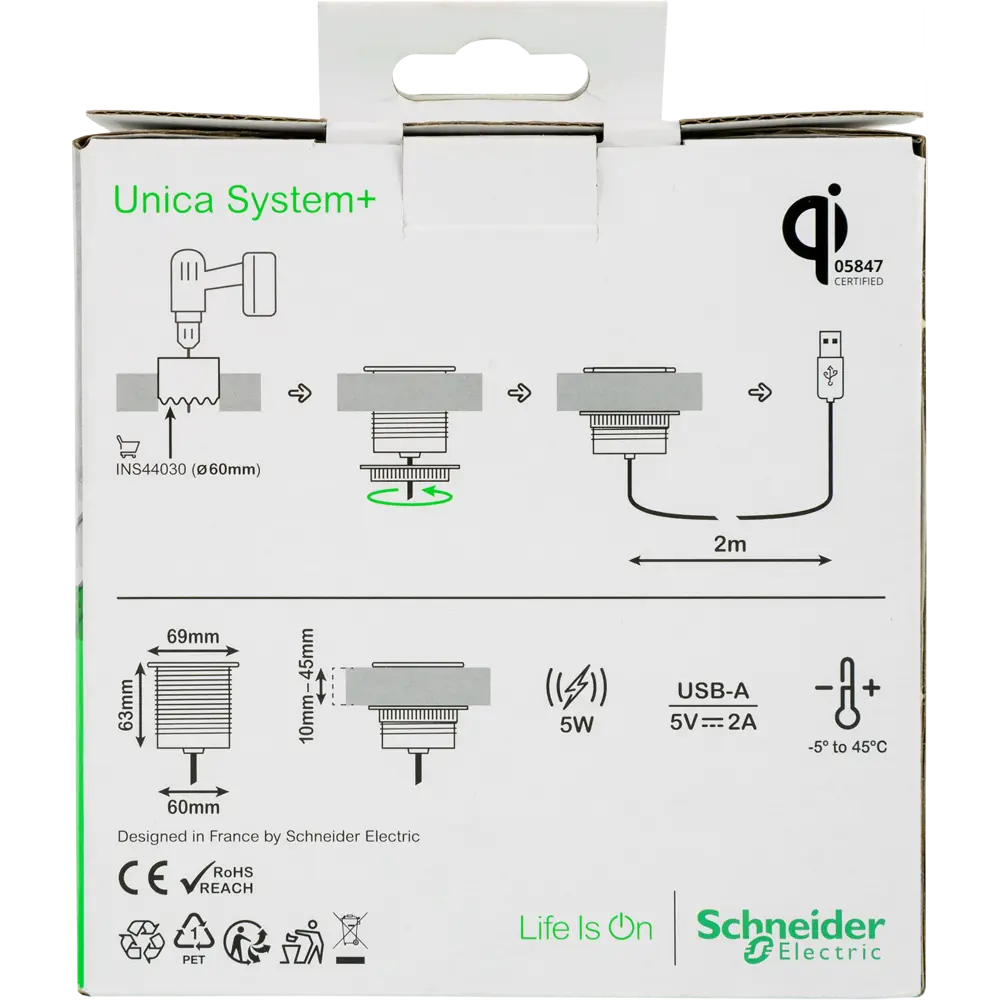 Зарядное устройство беспроводное Systeme Electric Unica System 2 А цвет черный STLM-2204872 - Вид №6