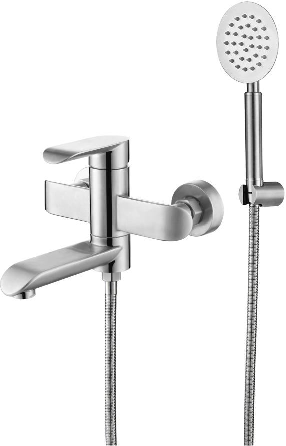 Смеситель д/ванны MELANA-610604 Paola Hi-tech нерж.сталь,сатин