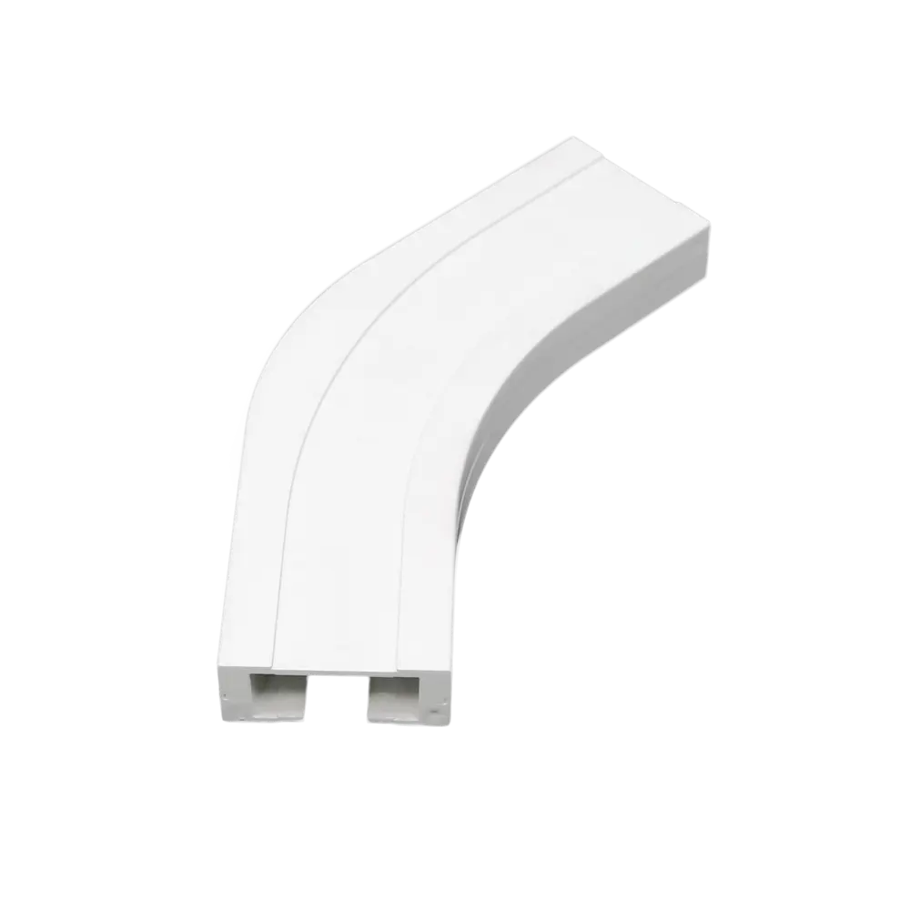 Эркер 135° для электрокарниза с винтовым креплением Эскар 77749 пластик цвет белый STLM-2099170