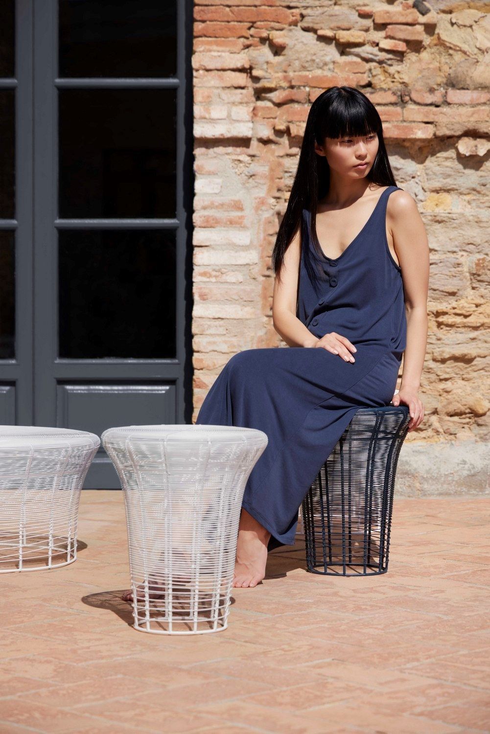 Высокий садовый стул из нержавеющей стали GANDIABLASCO Арам ARCH-00077660 - Вид №7