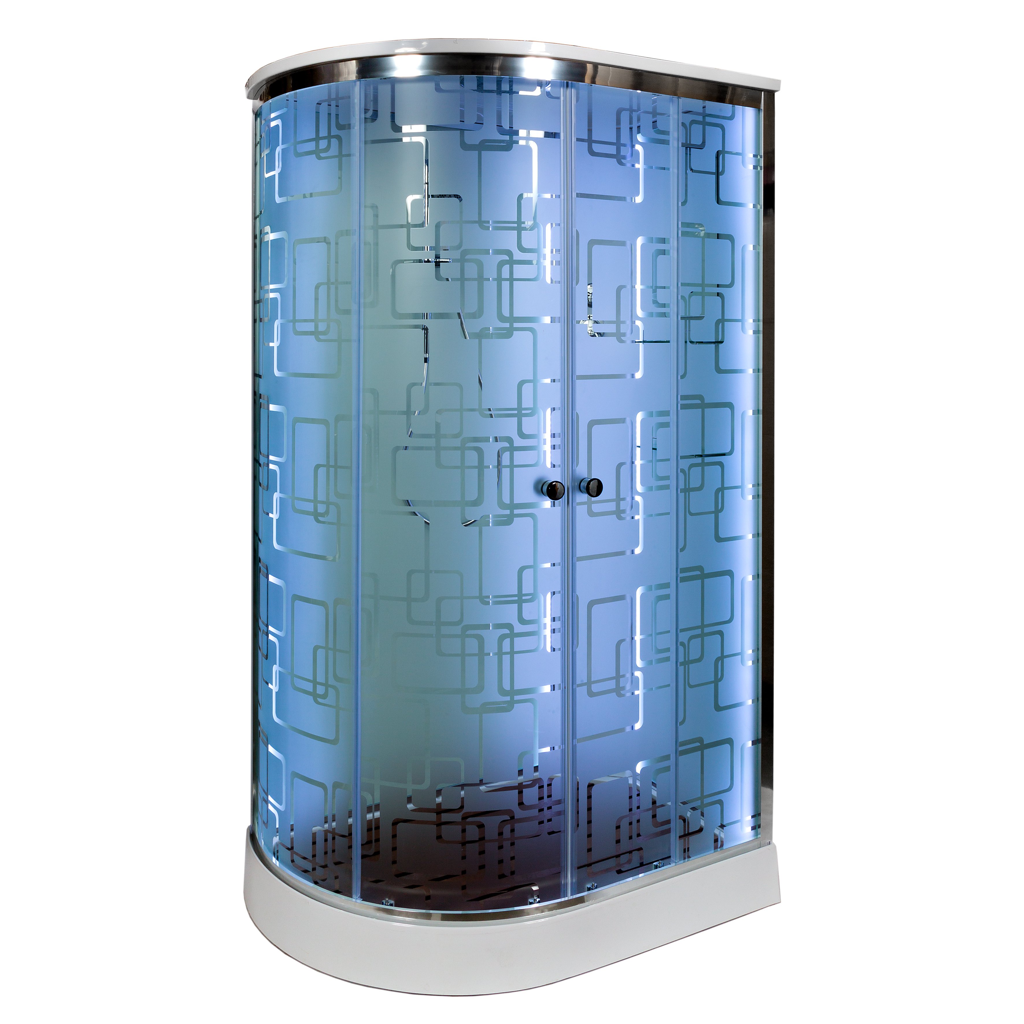 ЕМ4512 R N (без крыши) Душевая кабина DETO Серия EM ЕМ1511 R LED - Вид №2