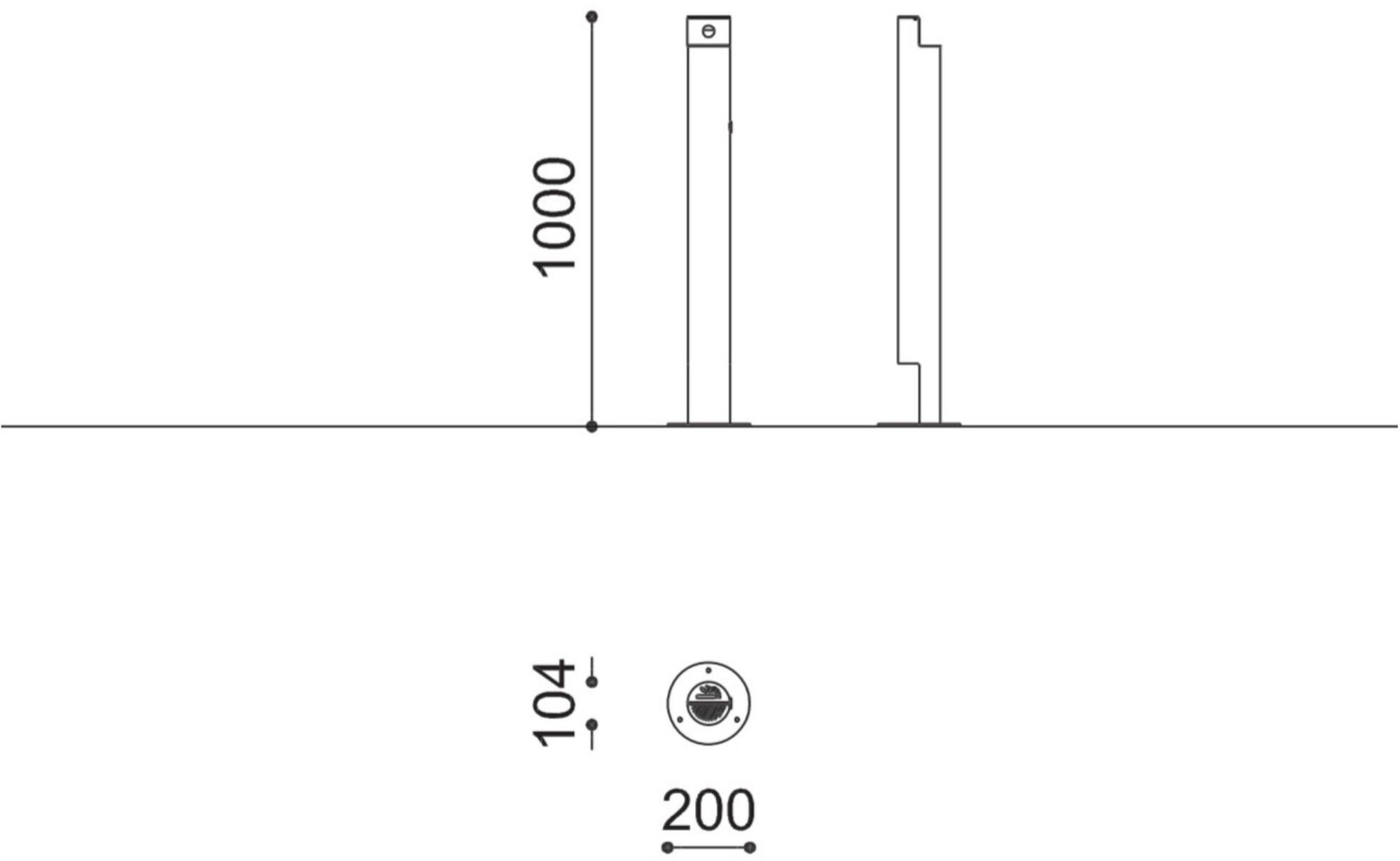 City Design Напольная пепельница из стали для общественных мест sun-id-1423970 - Вид №2