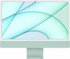 MGPH3RU/A 24-inch imac with retina 4.5k display: m1 chip with 8-core cpu and 8-core gpu, 256gb - green Apple
