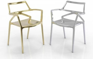 VONDOM Садовый стул из полипропилена с подлокотниками Delta