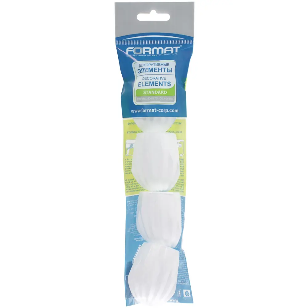 FORMAT Уголки декоративные для потолочного плинтуса 5005, 4 шт 81959651 STLM-0015387 - Вид №3