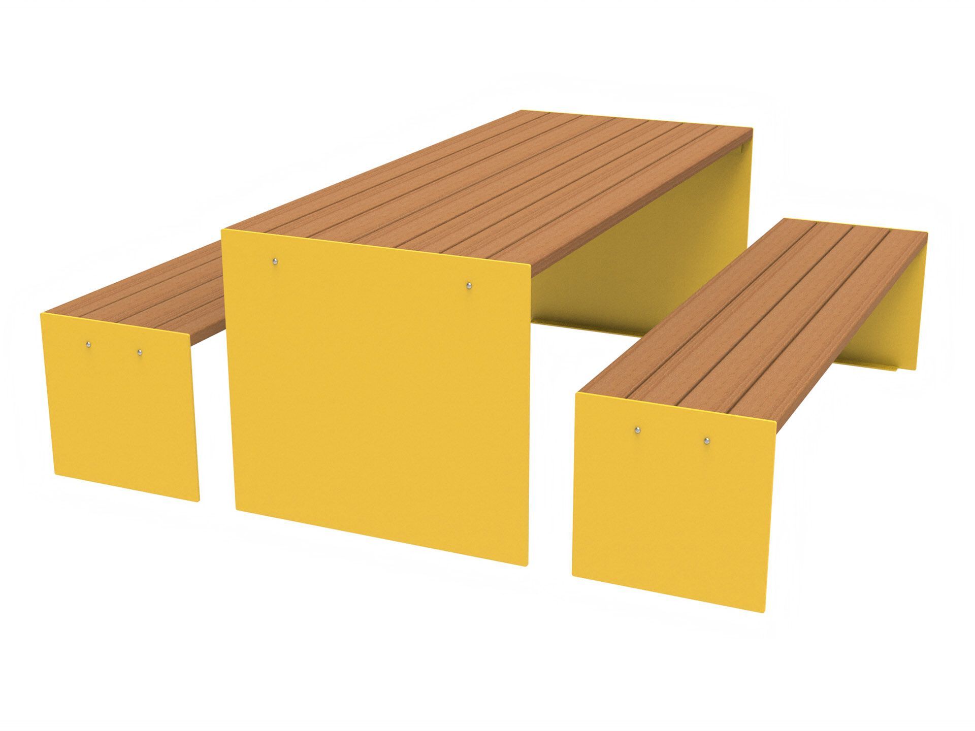 Стол для пикника со встроенными скамейками Lazzari Recto ARCH-00105488 - Вид №1