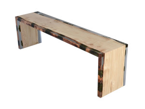 Скамейка из массива дерева