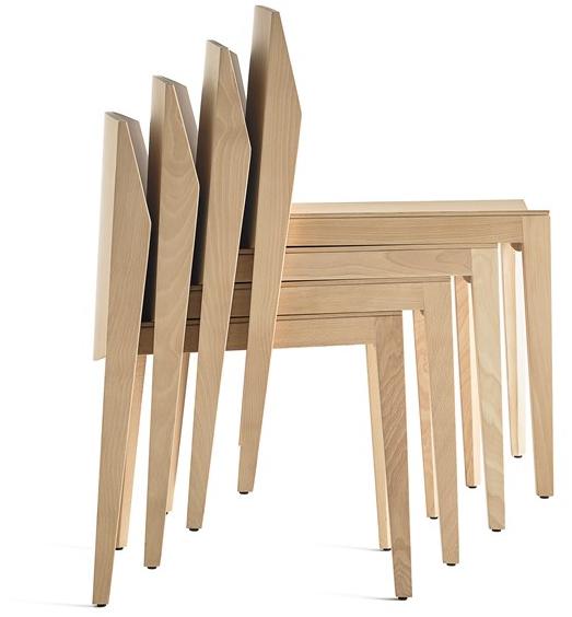 Capdell Штабелируемый деревянный стул Isa 141 - Вид №5