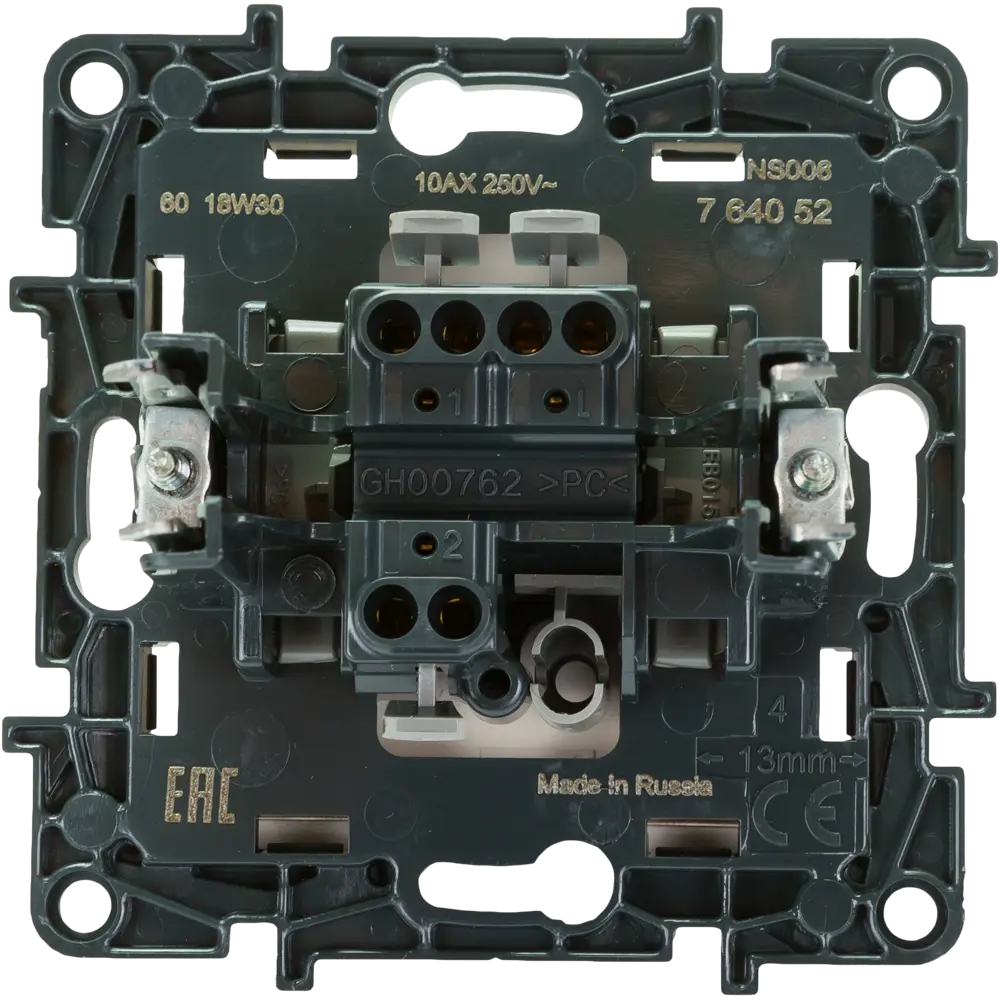 Переключатель одноклавишный - Legrand Structura - 10А 250В безвинтовые зажимы - шампань STLM-2168639 - Вид №4