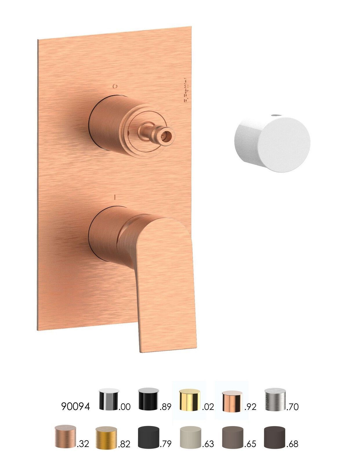 Однорычажный встраиваемый смеситель для душа с переключателем Rubinetterie Frattini Нарцисс ARCH-00114598 - Вид №13