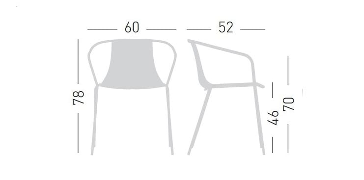 Мягкий стул с подлокотниками GABER Kasia ARCH-00076676 - Вид №2