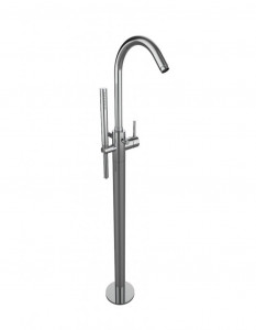 64534 / DPR Смеситель для ванны напольный с душевым комплектом и переключателем. Bongio T.ube