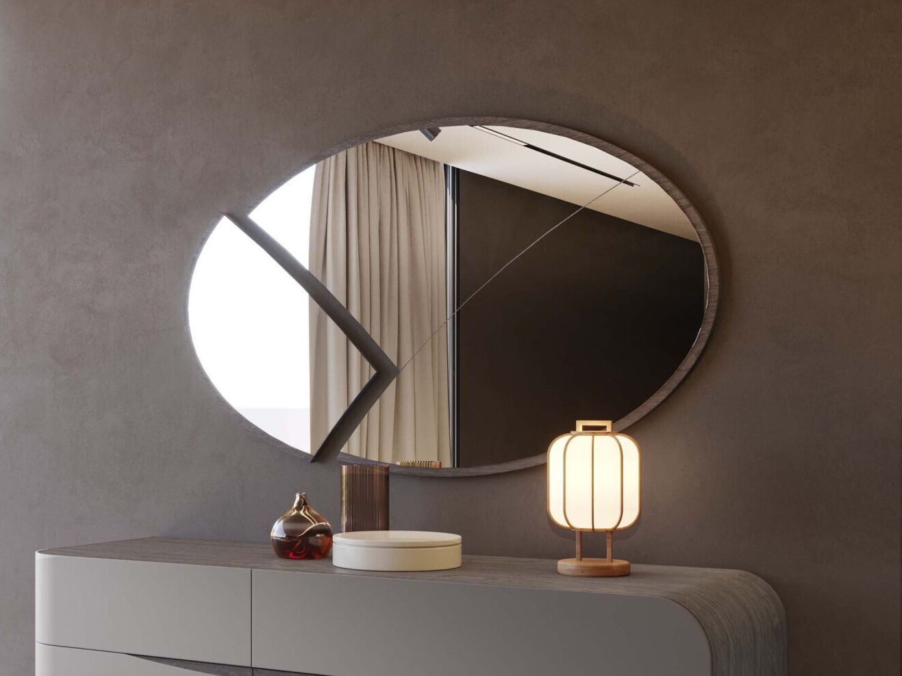 Овальное настенное зеркало Voltan Eikon ARCH-00146500 - Вид №1