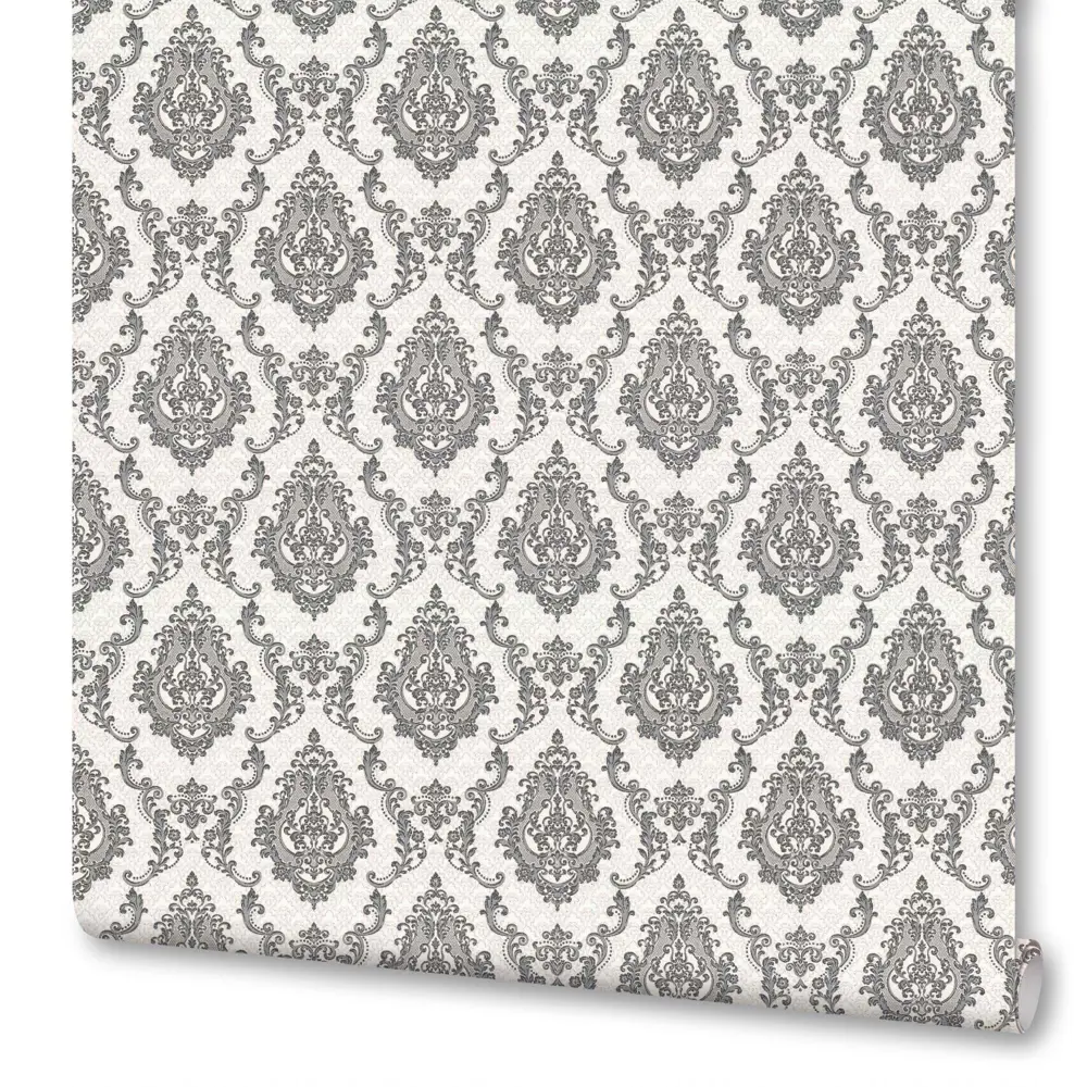 Флизелиновые обои АРТЕКС Дарина — элегантное серое решение для стен 86149913 STLM-0066517