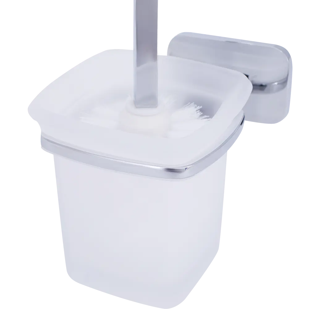 Ёршик для унитаза подвесной «Kraft», стекло», цвет хром BRISSEN STLM-2196034 - Вид №1