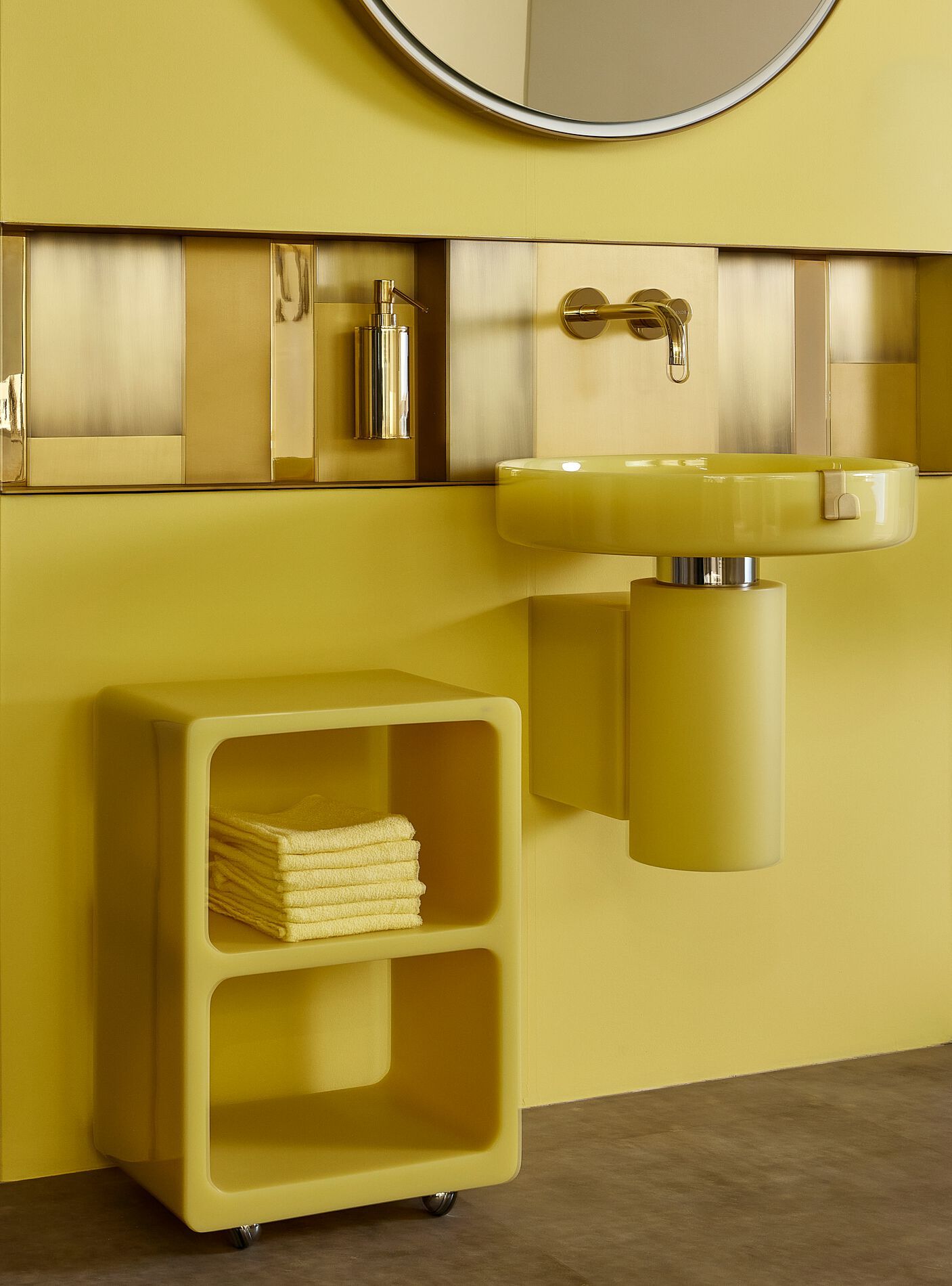 Круглый подвесной умывальник из смолы Vallvé NILO ARCH-00088540 - Вид №14