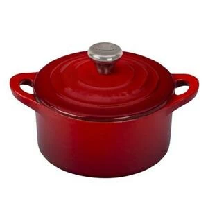 Кокотница чугунная Le Creuset, Ø10 см, вишневая