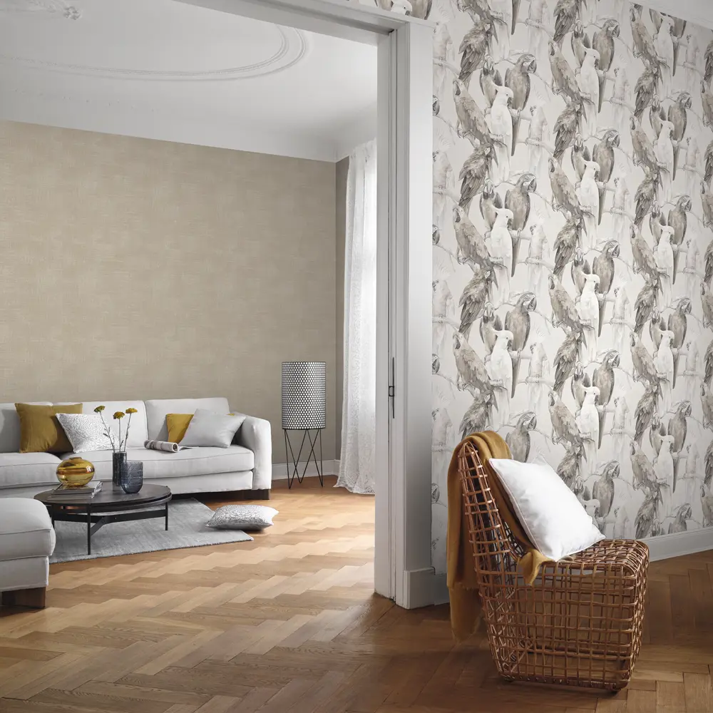 Обои флизелиновые Rasch Lucy in the Sky коричневые 0.53 м 803853 STLM-2012473 - Вид №3