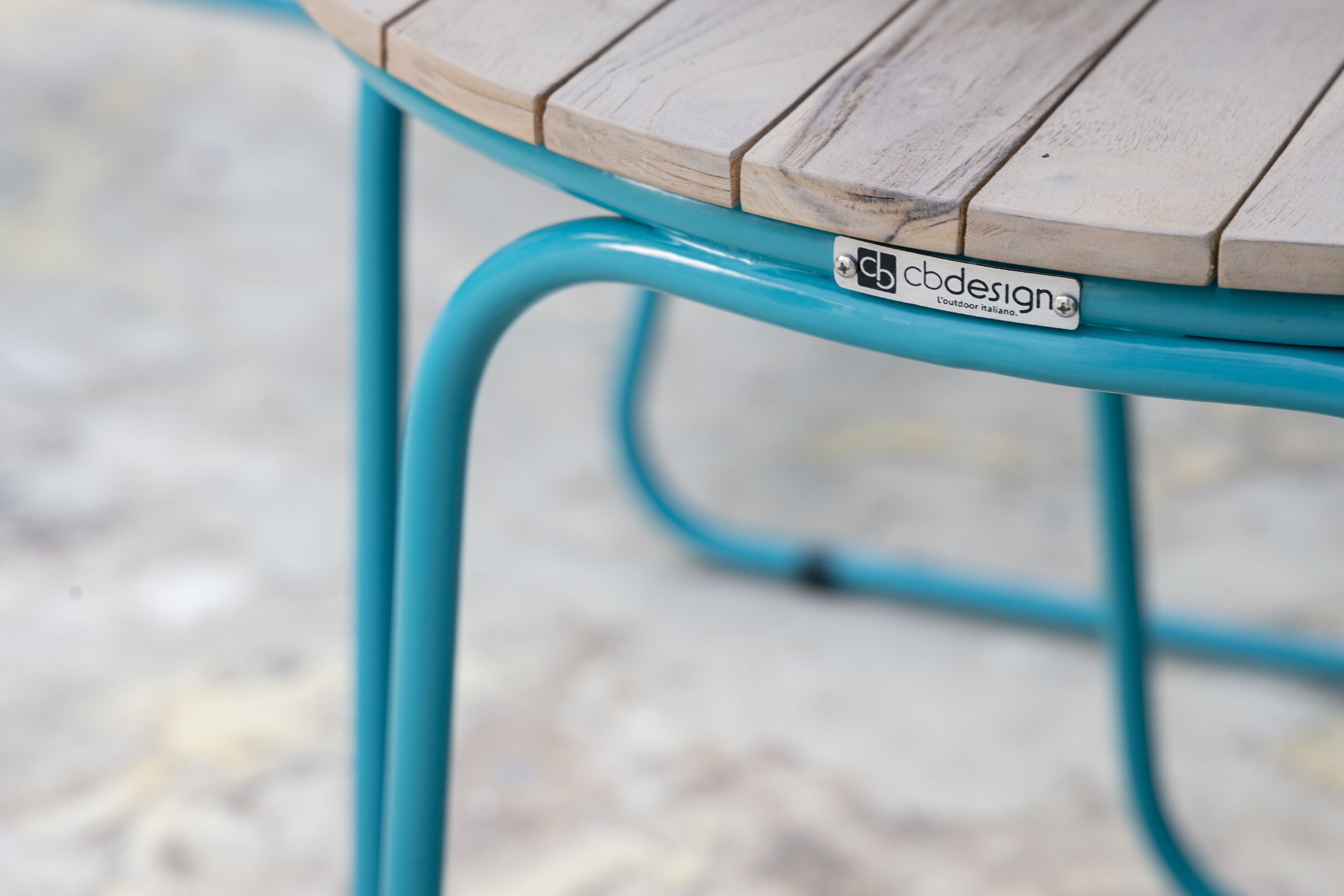 Круглый деревянный журнальный столик для сада cbdesign Lucie ARCH-00118817 - Вид №2