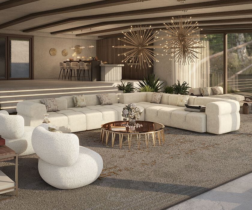 Ткань диван Essential Home QUBE ARCH-00123812 - Вид №3