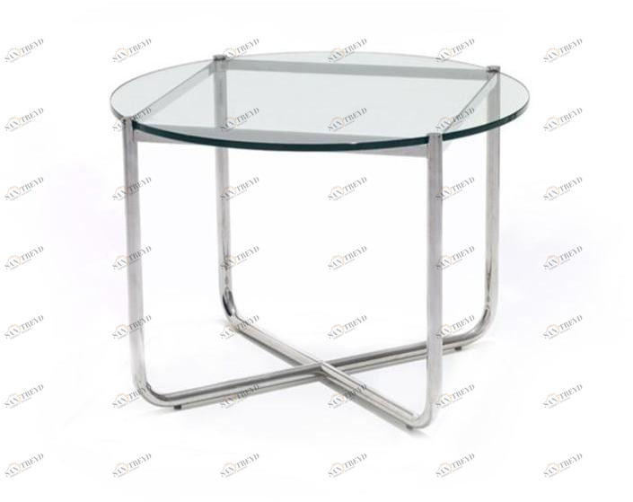 KNOLL Круглый журнальный столик из стали и стекла Mr sun-id-1470083