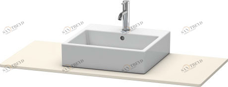 XS060F09191 Консоль XSquare #XS060F 1200 x 550 мм Серо-коричневый декор Duravit