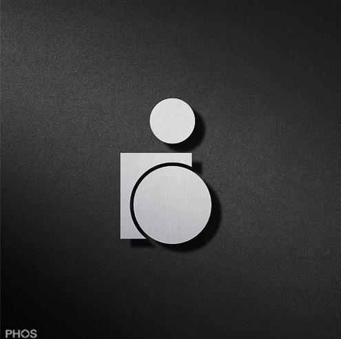 P4301 Пиктограмма ребенка-инвалида, слева PHOS  - Вид №1