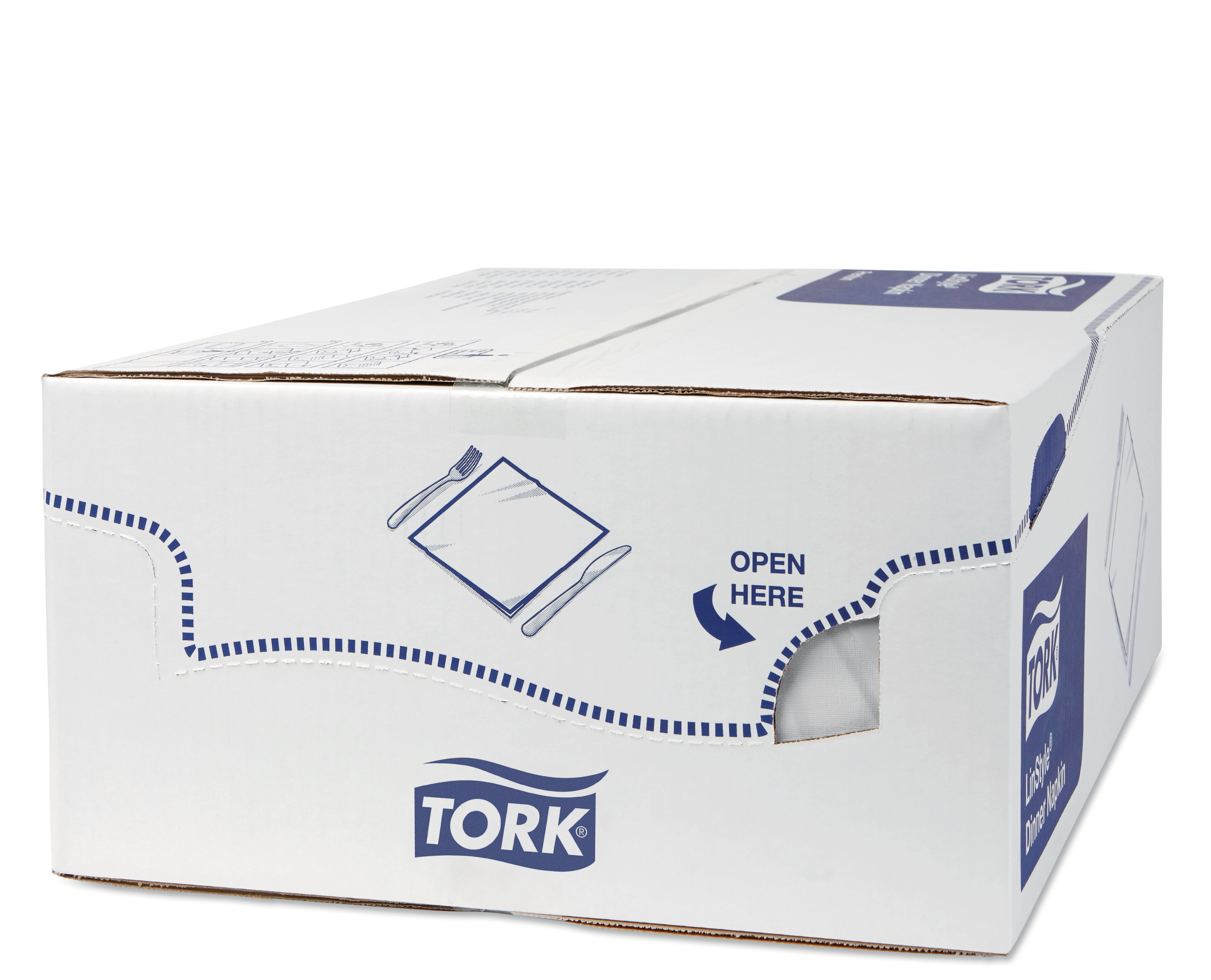 47871138 Linstyle® белая обеденная салфетка, сложенная в 1/4 раза Tork  - Вид №3